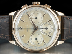 Zenith Chronograph Rose Gold 20528 Vintage Silver Dial